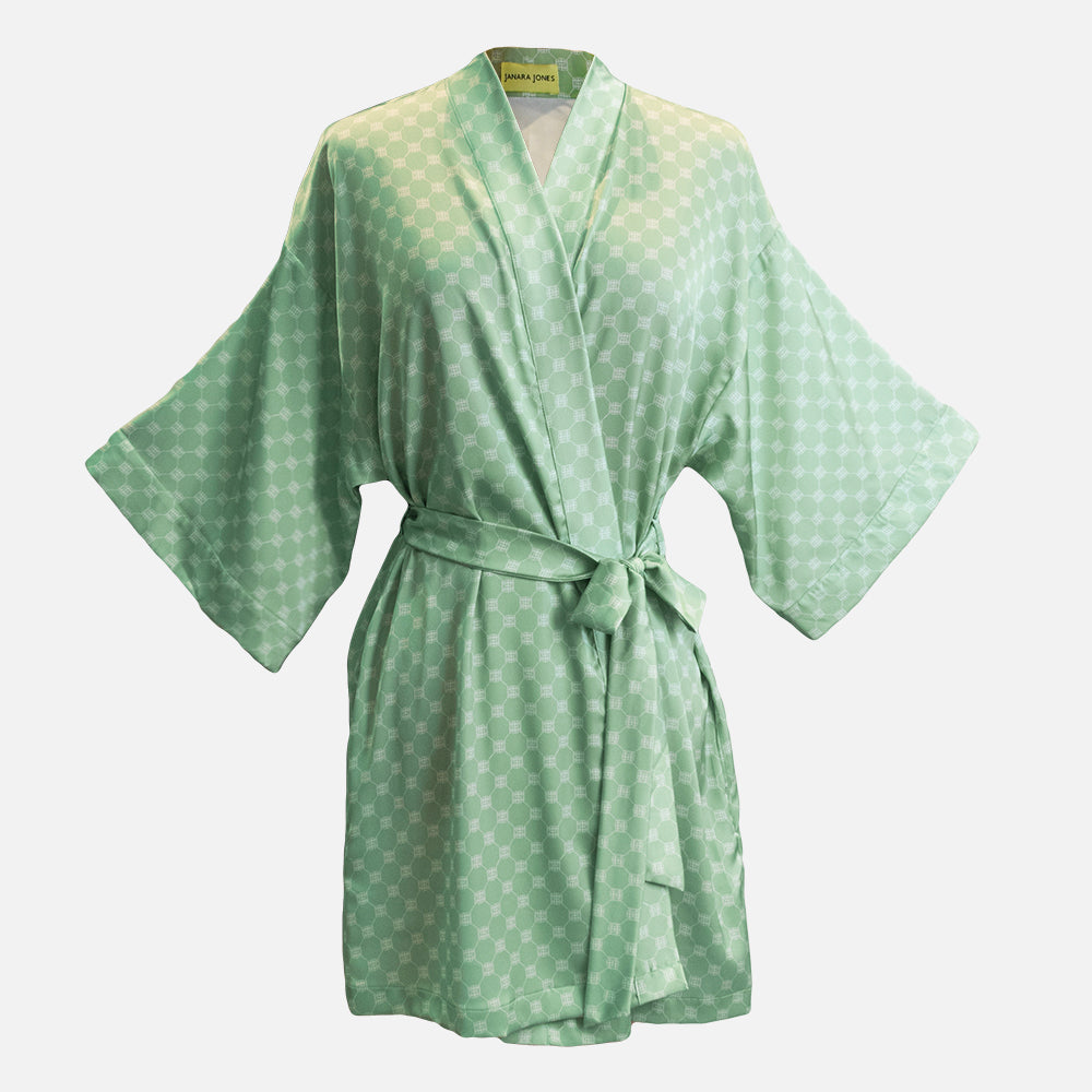 Matcha Latte Satin Robe